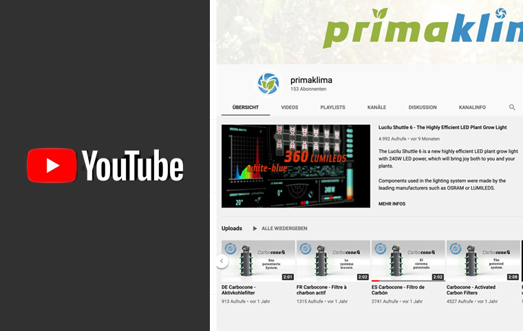 link to primaklima on youtube