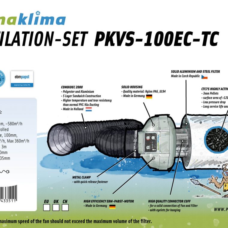 PKVS-100EC-TC packaging label